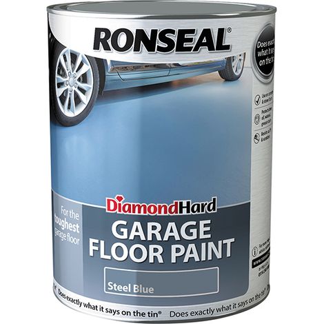 Ronseal Diamond Hard Garage Floor Paint Steel Blue 5 litre