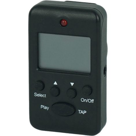 Mini métronome numérique à pince, réglage du tempo, volume ajustable, accessoire musical multifonctionnel, noir (1/5)