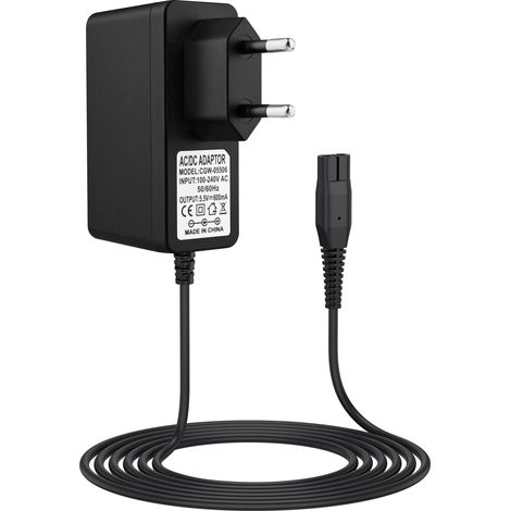 5,5V Chargeur pour Lave Vitre WV2, WV 2 Plus, WV1, Câble d'alimentation 5.5V 600mA pour WV1 Plus, WV60, WV60 Plus, WV70, WV75, WV5, WV55, Adaptateur Alimentation (Noir) (1/5)