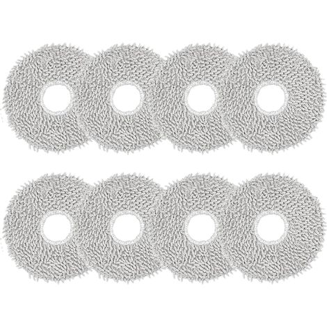 8 Stück Wischtücher Zubehör für Ecovacs Deebot X1 Omni/ X1 e Omni/ T20 Omni/ T20 e Omni/ T30 PRO Omni/ T30 Omni/ X1 Turbo, Wischpads Ersatzteile, Reinigungstuch Waschbar und Wiederverwendbar (1/5)