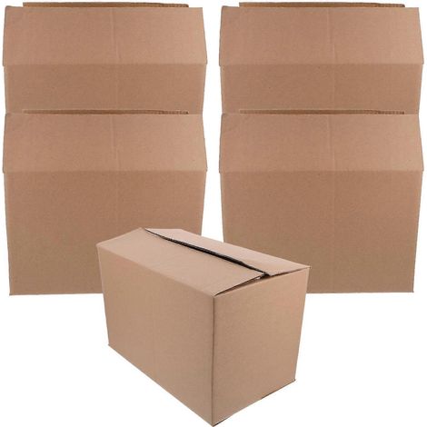 5 Pcs Practical Packaging Boxes Packing Boxes Moving Packing Cartons for Storage (1/4)