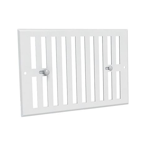 Grille obturable alu. prélaqué blanc - GO BL 190 x 140 ANJOS - 7126
