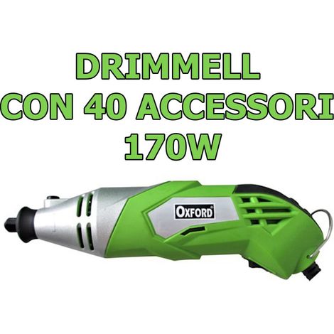 Trade Shop - Mini Amoladora Taladro De Precisión Drimmel 170w 40 Accesorios -