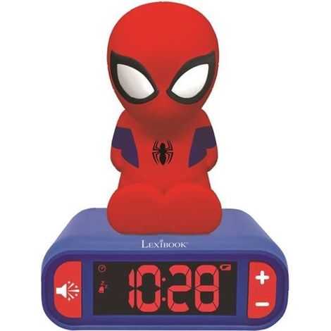 SPIDER-MAN Reveil veilleuse chambre enfant LEXIBOOK - Sons et lumieres (1/5)