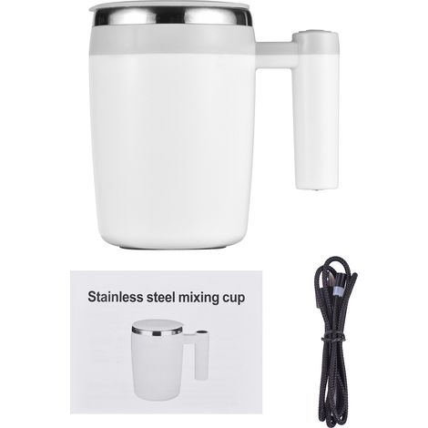 Ortviai Tasse à Café Automatique avec Mélangeur Magnétique, Affichage Numérique Température & Batterie Rechargeable, 400 ml, Acier Inoxydable 304 (1/5)