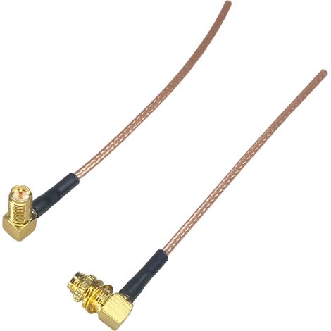 Cavo di collegamento SMA-RP angolato da 50 cm RG316 (1/3)