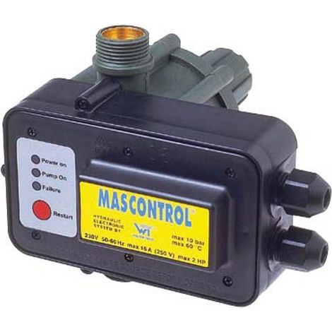 Jetly – Accessoire de pompe de jardin – Raccordement 1''1/4 – Monophasé 230V – Presscontrol Mascontrol - Sans câble