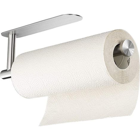Porte Papier Toilette, Auto adhésif sans perçage 304 Acier Inoxydable Porte Rouleau Toilette, Derouleur Papier Toilette(Argent) (1/3)