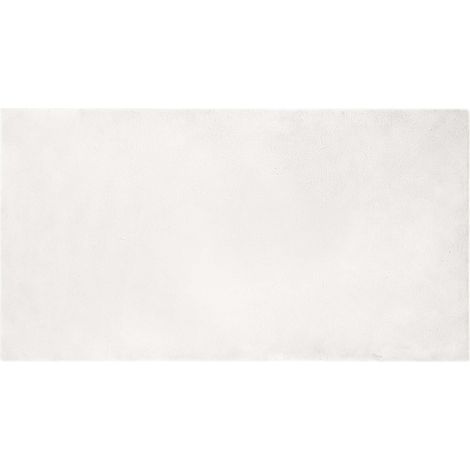 Anti-Slip Faux Rabbit Fur Rug OLITE White 80 x 150 cm Polyester vidaXL