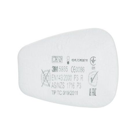 Filtro P3 para polvo, compatible con todas las mascarillas anti-gas 3m. (precio unitario - vendido por dos)