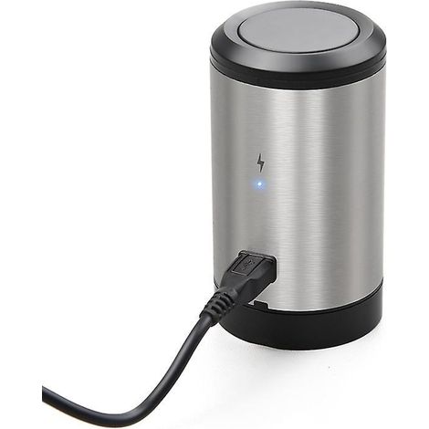 bouchon De Vin Lectrique Pour Bouteilles De Vin Pompe  Vin Sous Vide Automatique Bouteille De Vin Rechargeable Scelleur De Vin Cadeau Pour Les Ama (1/5)