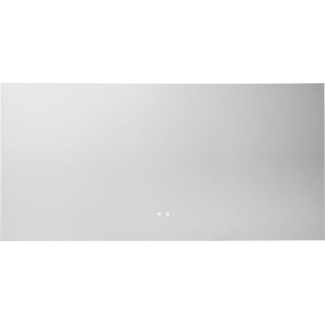 Espejo de pared rectangular 160x75 cm para baño con luz LED y antivaho Riben SKLUM             