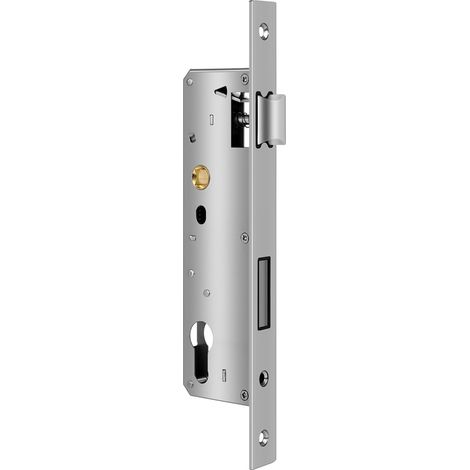 Serrure à cadre tubulaire en acier inoxydable - Distance : 92 mm - Distance au canon : 30 mm - Porte de jardin - Insert pour gauche/droite (1/5)