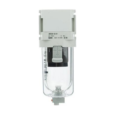 Ensemble FRL SMC Série AC-D, Filtration 5µm, G 1/8, 120L/min., 10 bar ( Prix pour 1 )