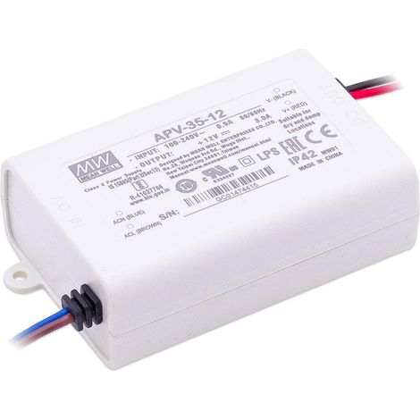 Mean Well APV-35-12 LED Netzteil 36W 12V 3A IP42 Schaltnetzteil CV (1/4)