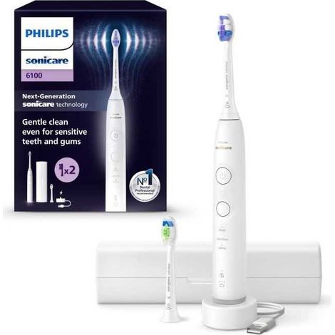 Spazzolino da denti - PHILIPS - HX7410/02 - Sonicare - Serie 6500 - Bianco - Elettrico (1/3)