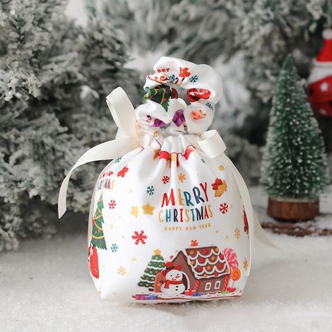 Boîte Cadeau - Boîte Cadeau Décorative Pour Noël - 10 cm - Ruban Inclus - Blanc - Lot de 6