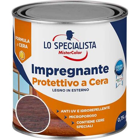 Lo specialista Impregnante Cera a solvente 0,75 l Noce Antico (1/2)