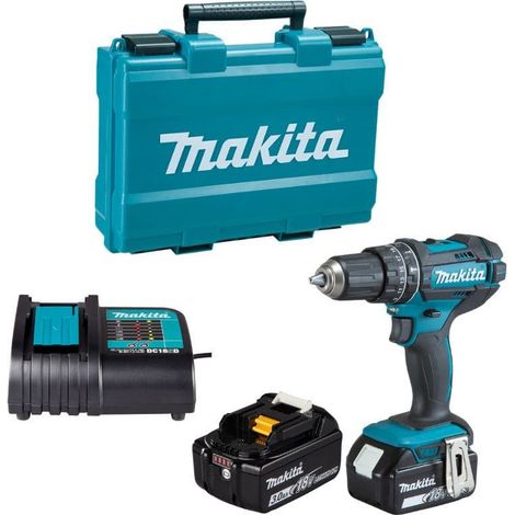 Trapano avvitatore a percussione 18V LXT Ø13 mm (2x3.0Ah) - MAKITA DHP482SFE (1/5)