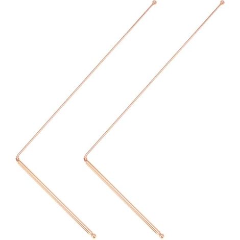 2PCS Baguettes de Radiesthésie en Cuivre Pur 99,9% - pour Divination et Enquêtes Paranormales (1/5)
