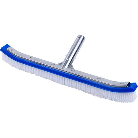 Brosse de piscine, tête de brosse de piscine 45 cm, brosse de nettoyage en aluminium pour piscines, spas, baignoires, murs, carrelages, sols (1/4)