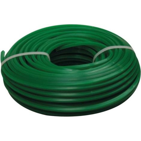 Toolland Fil pour coupe-bordure, nylon, vert, 3.2 mm, 25 m (1/2)