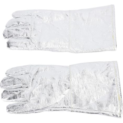 Gants de soudage résistants à la chaleur, gants de soudage aluminisés, gants ignifugés (1/5)
