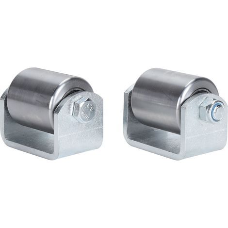 Soudure sur L'Acier, Roulette de Roue en Acier 2pcs, Acier Résistant de Rouleau, Soudure sur des Rouleaux de Remorque, Acier de Dérapage de RV, Protègent la Remorque, Châssis de RV. (1/5)