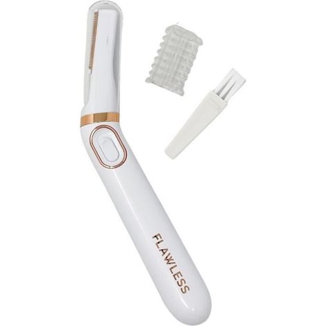 Elektrischer Rasierer für Frauen - FLAWLESS FINISH - Perfektes Bikinizonen-Design - Speziell für die Bikinizone - Schnell und schmerzfrei - Mit integriertem LED-Licht