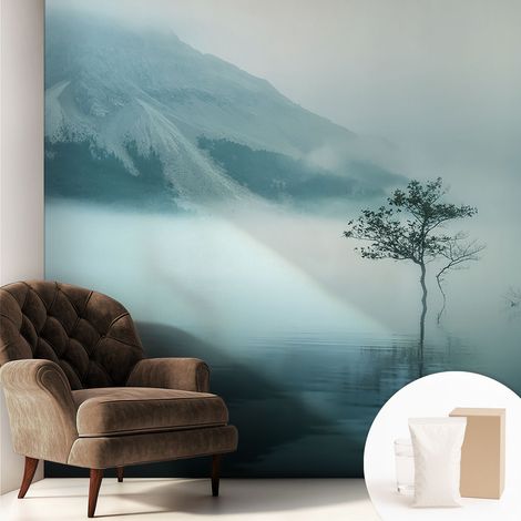 Fototapete - Tapete Vliestapete mit Kleber - Wandtapete Moderne Wandbild Schlafzimmer Wohnzimmer Mystik der Natur 250x250 cm (1/5)