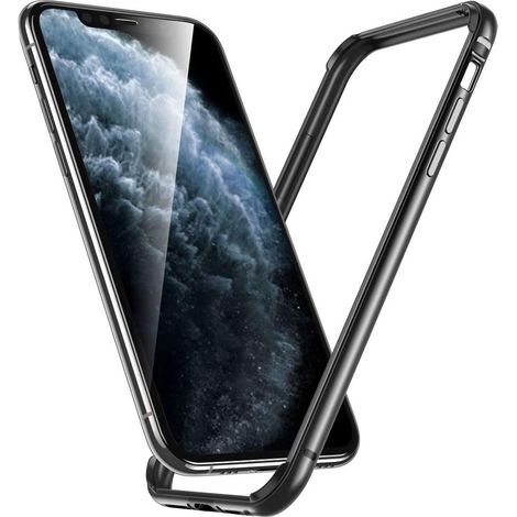 1 Coque de protection, cadre métallique, bord souple, compatible iPhone 11 Pro 5,8 pouces (1/5)