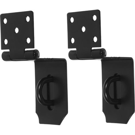 Lot de 2 loquets porte à angle droit en acier inoxydable (1/5)
