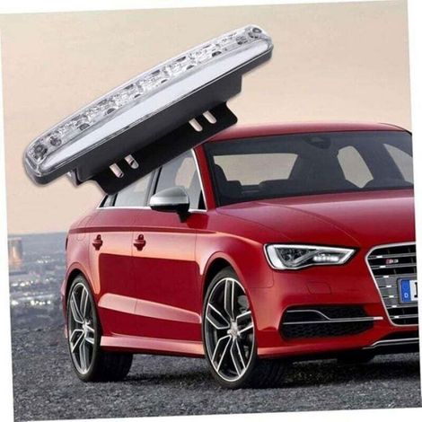 Feux De Jour LED - 12 V - 8 LED - Pour Voiture - 1 Pièce (1/4)