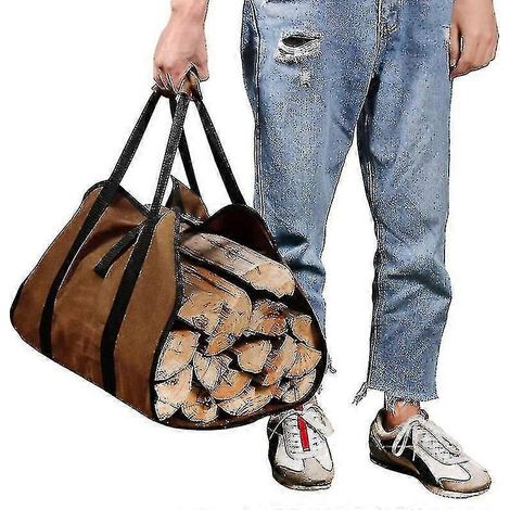 Sac de rangement portable pour bois de chauffage (1/5)