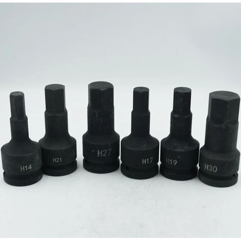 (19 mm, 1 pièce) Adaptateur de perceuse électrique avec douille hexagonale pour tournevis à percussion 100 mm H12 vers H32, outil manuel en acier Cr-Mo pour réparation automobile (1/5)