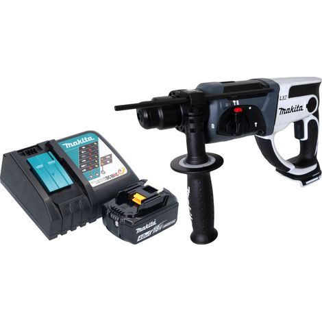 Marteau perforateur sans fil Makita DHR 202 RM1W 18 V 20 mm 2,0 J blanc + 1 batterie 4,0 Ah + chargeur