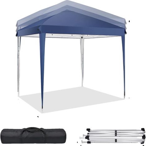 Pavillon, Wetterschutz, müheloser Aufbau, Dunkelblau (1/2)