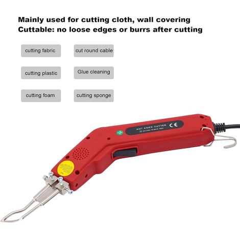 100W électrique Hot knife Rope Cutter machine de découpe en caoutchouc machine de découpe thermique dispositif d'étanchéité thermique machine de découpe en mousse température réglable (1/5)
