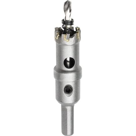 Foret de Scie Cloche en Métal, Coupeur de Trou de Dents en Carbure de Tungstène pour Tôle D'acier Inoxydable, Métal, Alliage, Fer, Bois (19mm) (1/5)