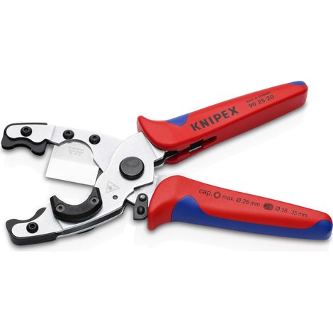 KNIPEX 90 25 20 Rohrschneider für Verbund- und Schutzrohre mit Mehrkomponenten-Hüllen verchromt 210 mm (1/5)