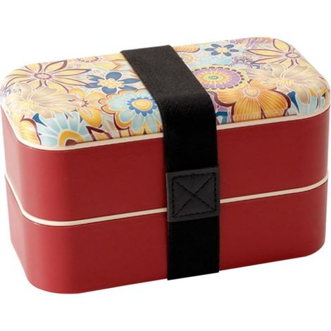 Boîte à bento japonaise double compartiment, empilable et (1/5)
