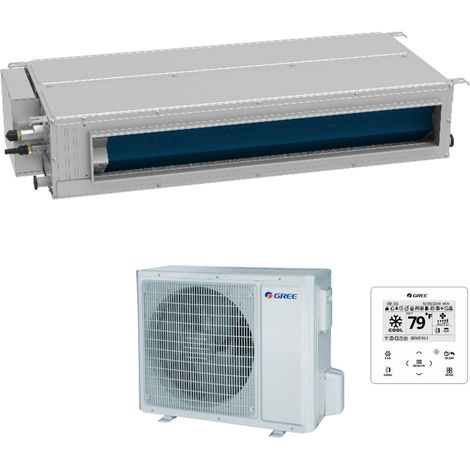 Gree Aire acondicionado por conductos 12000 Btu GUD35PS/A-T R-32 Wi-Fi opcional con mando a distancia incluido - Nuevo