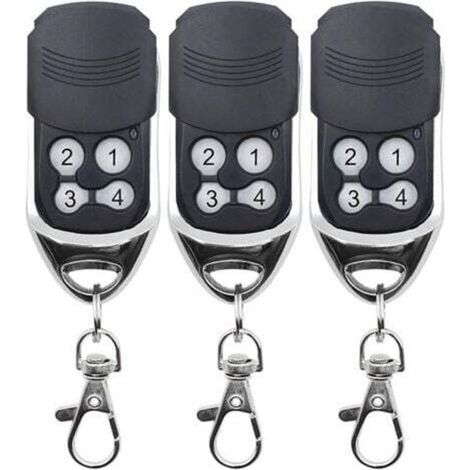 433MHz Universal Gate Remote Control, Came Garage Door Replacement Remote, Super Copy, Fixed Code, Rolling Code, Compatible with DOORHAN CAME MOTORLIN Remote Controls, 3pcs