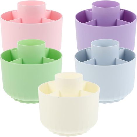 de bureau rotatif à 5 compartiments multicolore grand porte
