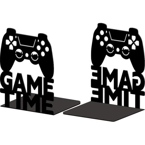 Lot de 2 Serre-Livres Métal Jeu Décoratif (1/5)