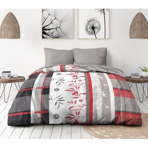 Juego de funda nórdica HOME LINGE PASSION Azul Blanco rouge 240 x 260 cm Cama de 180/200 3 Piezas (1/3)