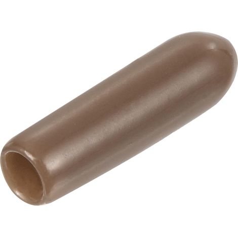 15pcs Embouts en Caoutchouc, 3 mm ID Vis Filetage Protecteur en PVC Embouts de Protection Flexible pour Tube Métallique, Câbles, Fils, Tige, Écrou et Cache Boulon, Brun (1/5)