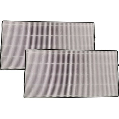 vhbw 2x Pollen Filter compatible with Helios KWL EC 500 PRO, KWL EC 500 W Ventilation Devices - Air Filter F7 Black White