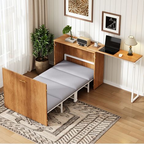 letto struttura letto 90x200 salvaspazio scrivania OKMYHOME