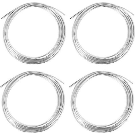 Set mit 4 verchromten Schutzleisten à 6 m (20 ft) für Autotüren, silberfarben. (1/5)